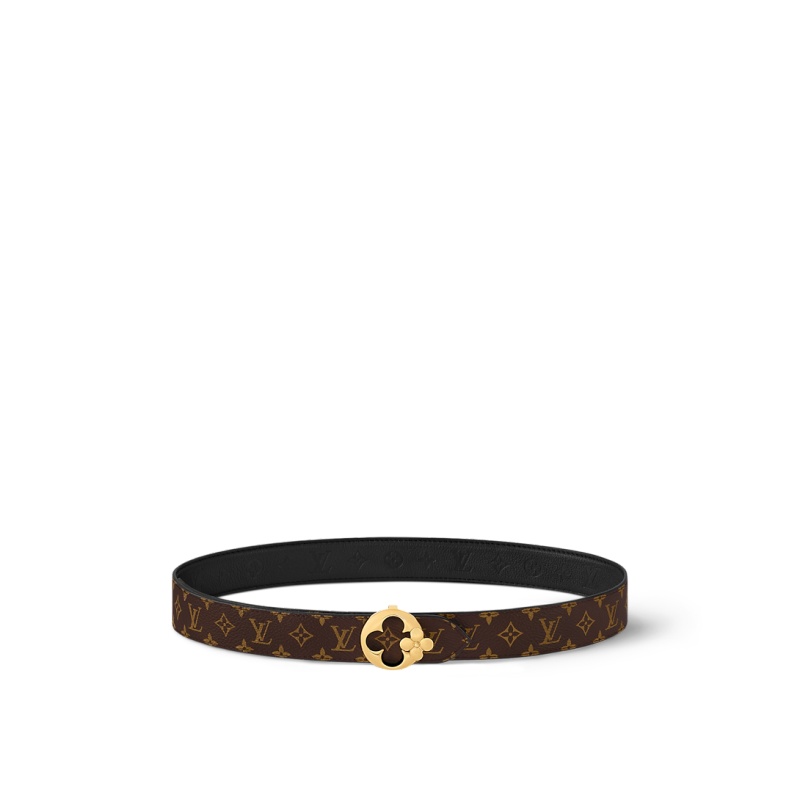 LV Flowergram Round 30mm Reversible Belt - Image 1